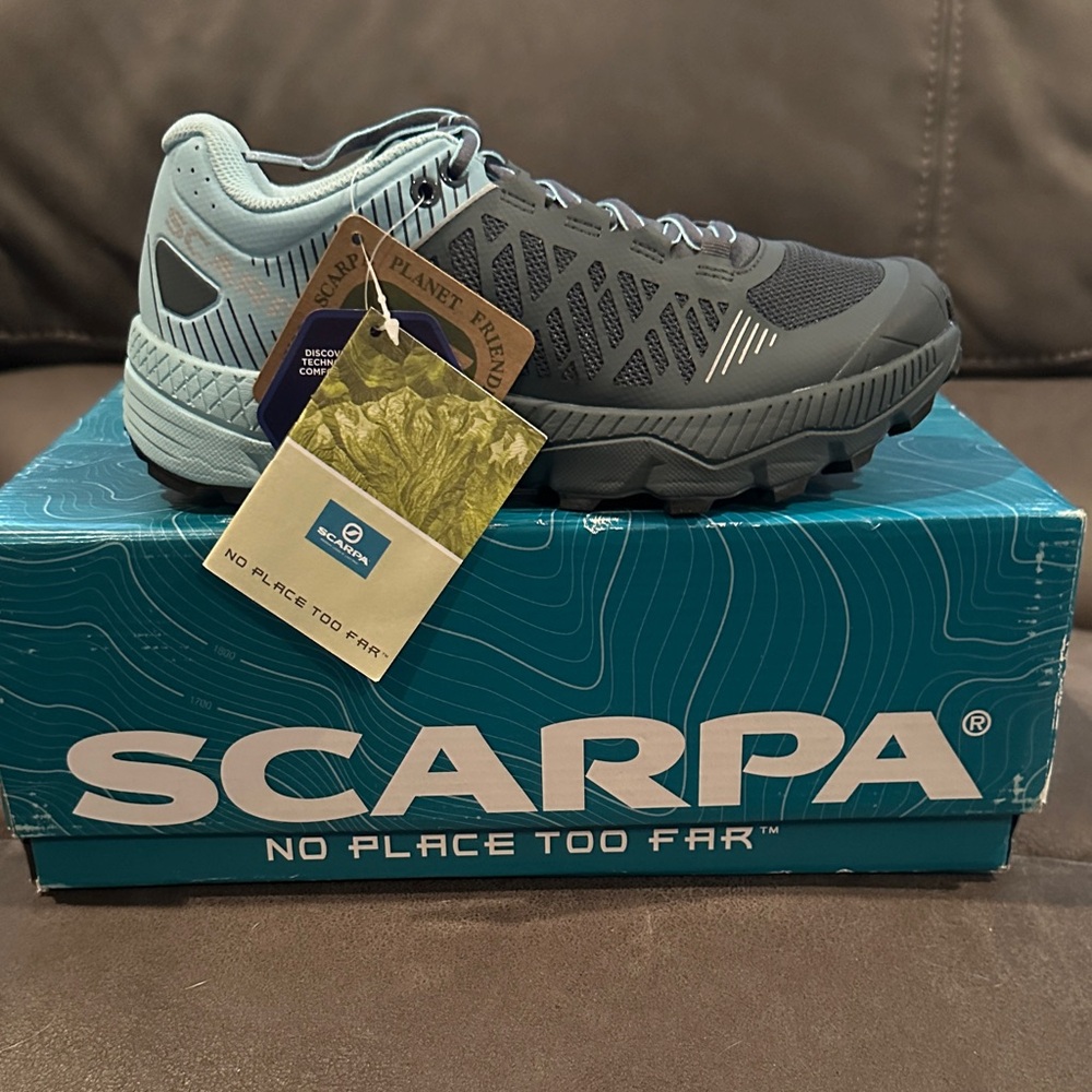 Scarpa Gray and Blue Athletic Shoes eu 36 1/2 size